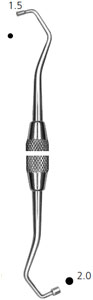 Hu-Friedy #11/12 Back Action DE Amalgam Plugger with Round Handle