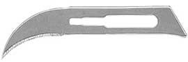 Hu-Friedy #12 Sterile Carbon Steel Surgical Scalpel Blade, Single Use, Box of 100 blades