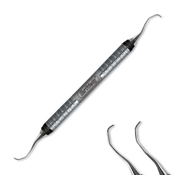 Hu-Friedy #13/14 double end Gracey Curette with #7 Satin Steel Color handle