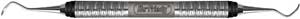 Hu-Friedy #13S/14S pointed tips McCall Curette with #7 Satin Steel Color handle