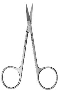 Hu-Friedy 4.5" #17 Iris straight surgical scissors, delicate