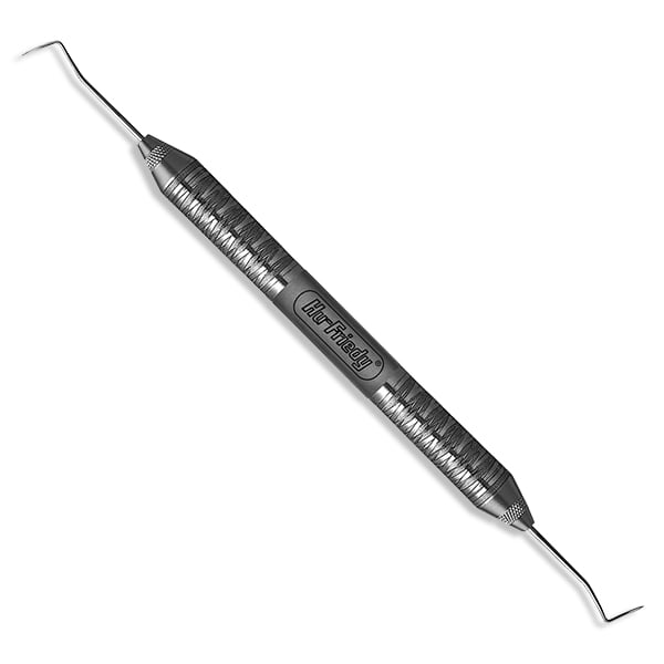 Hu-Friedy #2 double end explorer with #6 Satin Steel Handle