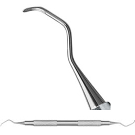 Hu-Friedy #4R/4L Columbia Curette with #2 Octagon Handle