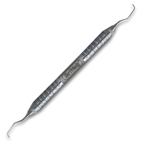Hu-Friedy #5/6 double end Gracey curette with #6 Satin Steel Handle