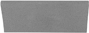 Hu-Friedy #6 India wedge (4.50" x 1.875" x .375" down to .125") medium grit brown natural