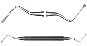 Hu-Friedy #85 Lucas Bone Curette DE, Single Instrument. 2.5mm smooth spoon ends