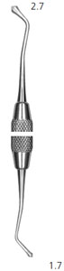 Hu-Friedy #21 Acorn style double end burnisher with #6 Satin Steel Handle