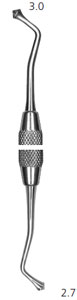 Hu-Friedy #21B Double End Burnisher with #8 ResinEight Handle
