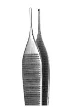 Hu-Friedy #42 - 4.75" Adson tissue pliers with 1 x 2 teeth