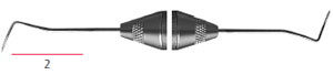 Hu-Friedy #2 Double End Explorer with #8 ResinEight Handle