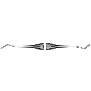Hu-Friedy #3 Goldstein Flexi-Thin Mini double end composite instrument with #6 Satin Steel Handle