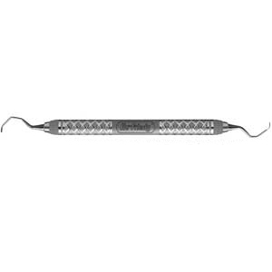 Hu-Friedy #17/18 double end Gracey Curette with #7 Satin Steel Color handle
