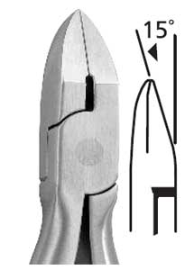 Hu-Friedy Cutter Hard Wire 15 Degree, Wire Ranging from 0.022" to 0.028"