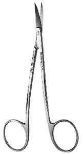 Hu-Friedy 4.5" #14 La Grange Surgical Scissors Double-Curved with One Serrated Blade