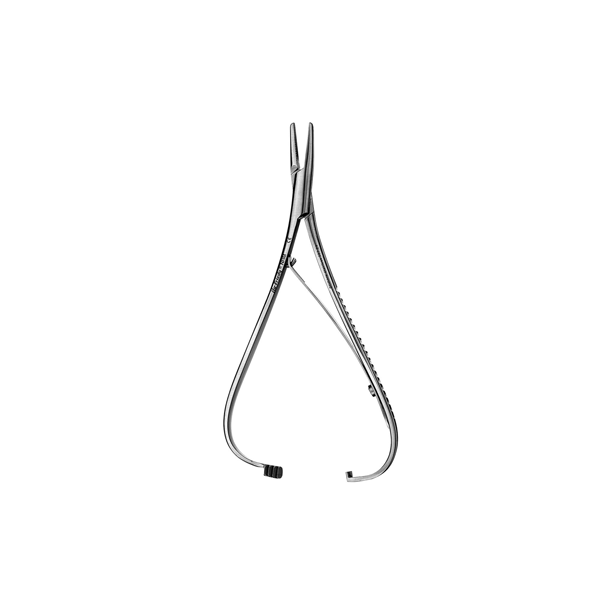 Hu-Friedy Mathieu Needle Holder, 14 cm (5.5"), Single Instrument. Used to grasp and guide