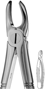 Hu-Friedy #MD2 Mead Extracing Forceps (serrated) Upper 1st, 2nd, 3rd Molar, Universal Surgical