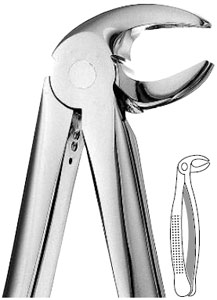 Hu-Friedy #MD3 Mead Extracing Forceps (serrated) Lower Incisor, Cuspid, Bicuspid and Root Surgical