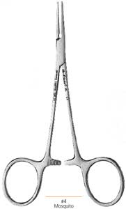 Hu-Friedy 4.75" Straight Halstead Mosquito Hemostat. #4
