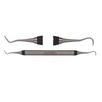 Hu-Friedy #1 Nevi/H5 Hygienist Scaler with #6 Satin Steel Handle