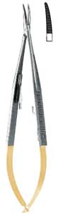 Hu-Friedy Castroviejo 14cm/5.5" Perma Sharp Micro Curved Needle Holder. Single Holder