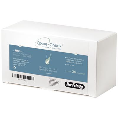 Hu-Friedy SporeCheck In-Office Spore Test 100/Pk. The in-office test show results within 24 hours