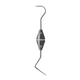 Hu-Friedy #23/QOW expro (explorer/probe) with #6 Satin Steel Handle
