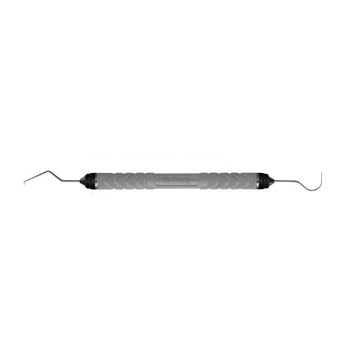 Hu-Friedy TU#17/23 double end explorer with #6 Satin Steel Handle