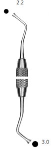 Hu-Friedy #2 Ward - Smooth DE Amalgam Plugger/Condenser with Octagonal Handle