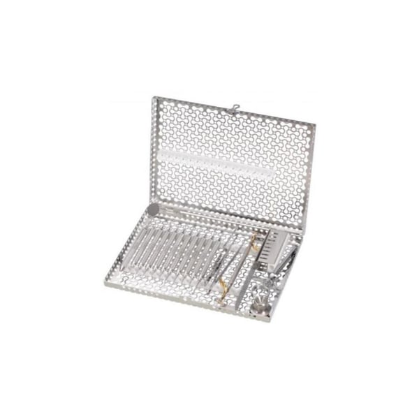 Hu-Friedy IMS Infinity Series Exam 10 Instrument Cassette, White. The stainless steel shell