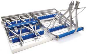 IMS Signature Series Red Double-Decker Orthodontic 6" x 8" x 1.5", 20 Instrument Cassette, Holds