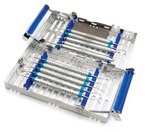 IMS Signature Series IMS 2 Tier Signature Series Perio Collection, Includes 14 Instrument Blue