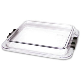 IMS Signature Series IMS Locking Tub Cover, 12 3/4" x 11 3/16" x 2 3/4" clear cover, Single tub