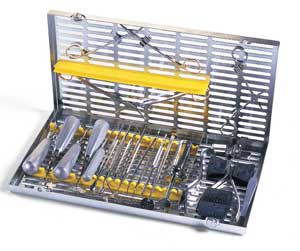IMS Signature Series Green Oral Surgery 8" x 14.5" x 1.25" Cassette. Accomodates 12 Instruments, 4