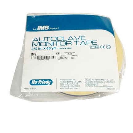 IMS Autoclave Monitor Tape - ORANGE Color Coding 60 Yard Roll. Strong 3/4" (19mm) tape can be