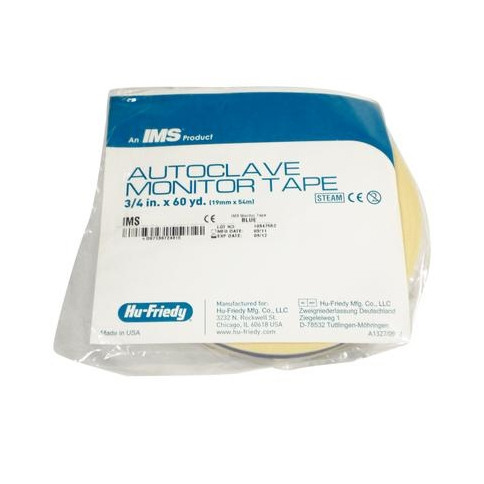 IMS Autoclave Monitor Tape - GREEN Color Coding 60 Yard Roll. Strong 3/4" (19mm) tape can be
