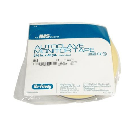 IMS Autoclave Monitor Tape - BLUE Color Coding 60 Yard Roll. Strong 3/4" (19mm) tape can be