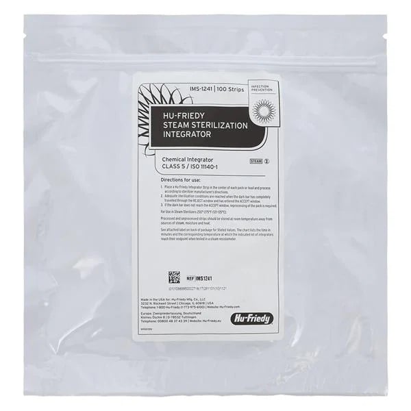 IMS Steam Sterilization Integrators 100/Pk. The integrators are Type 5 chemical indicators