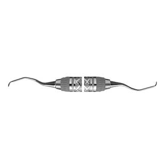 Mini Five #13/14 Gracey curette with #6 Satin Steel Handle