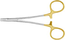 Perma Sharp 5.5" Hegar-Baumgartner needle holder with tungsten carbide tips