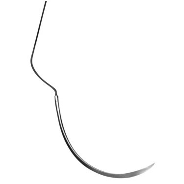 Perma Sharp 5/0, 18" Chromic Gut Absorbable Suture with Reverse-Cutting C-17 Needle 12 mm