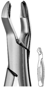 Presidential #53R upper 1st and 2nd molar-right with bayonet pattern surgical Forceps