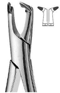 Presidential #222 Lower Molar Apical Retention Forceps, with Thin, Sharp, and Tapered Beaks