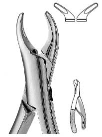 Presidential #150K upper incisors, premolars and roots pediatric surgical forceps