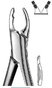 Presidential #153XAS Pedo Upper Primary, Split Beaks Serrated Surgical Forceps