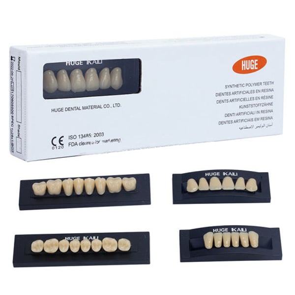 Kaili Synthetic Polymer Denture Teeth, T8,L8/34, 