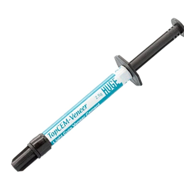 TopCEM Light Cure Veneer Cement, White Opaque, 2.5g Syringe, 1/Pk. Includes: 10 tips. Designed