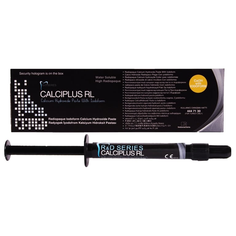 Calciplus RL Radiopaque Lodoform Calcium Hydroxide Paste, 2 Gm. Syringe, 1/Pk. Includes