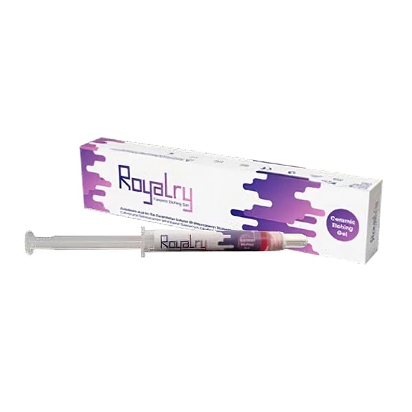 Royalry Hydrofluoric Acid Gel 3ml Syringe It is used to roughen the cementation surface of glass