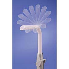 Angle-Ease Adjustable HVE Tips, Fits all standard HVE valves. Single-use white plastic