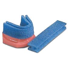 I-Beam Dual Arch Fluoride Trays, foam, treats both arches at once, may be cut to desired length